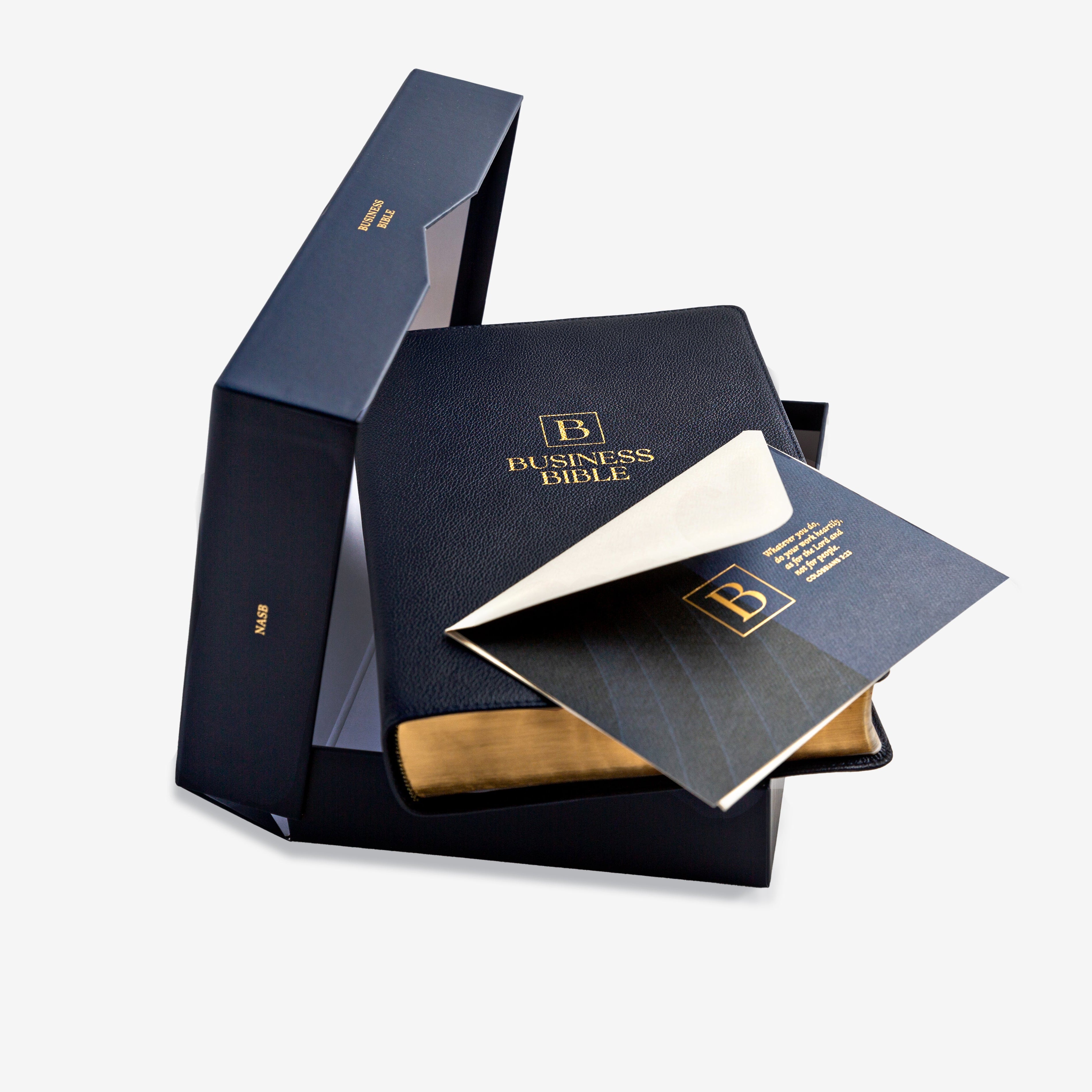 The Business Bible premium edition with gold page trim