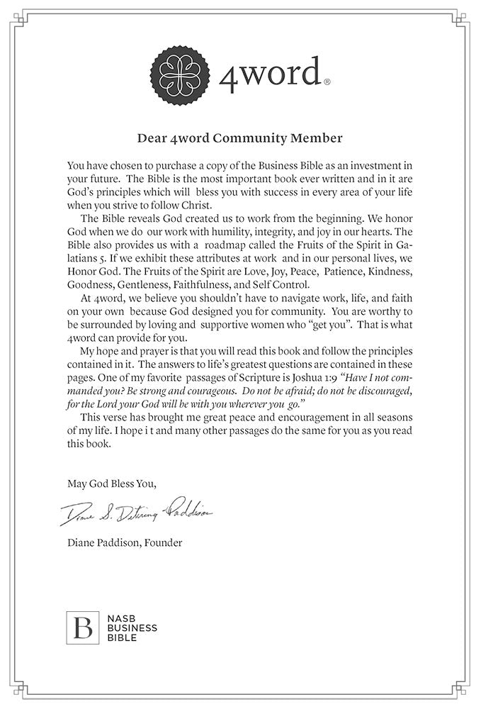4word founders letter